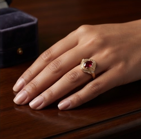 Celestial Ruby Heritage Ring
