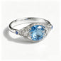 Celestial Azure Heritage Ring