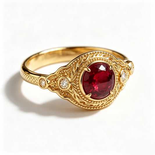 Celestial Ruby Heritage Ring