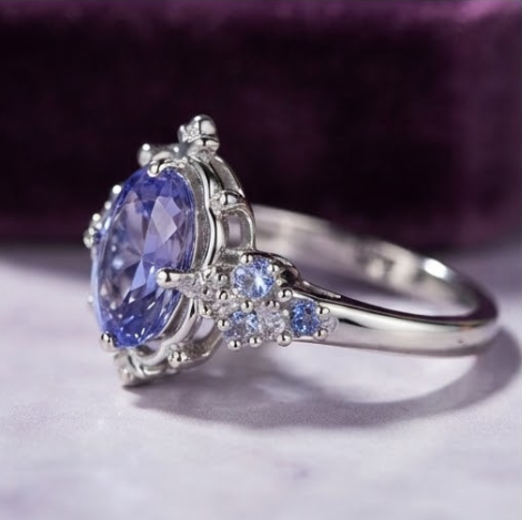 Celestial Lavender Dream Vintage Ring