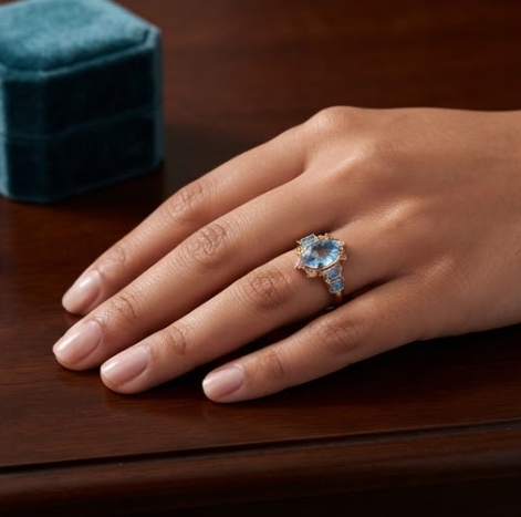 Celestial Lavender Dream Vintage Ring